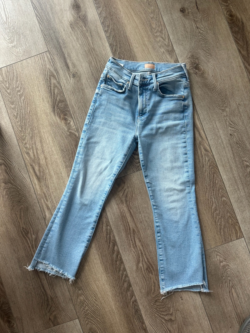 Mother Lil Mother Insider Crop Step Fray